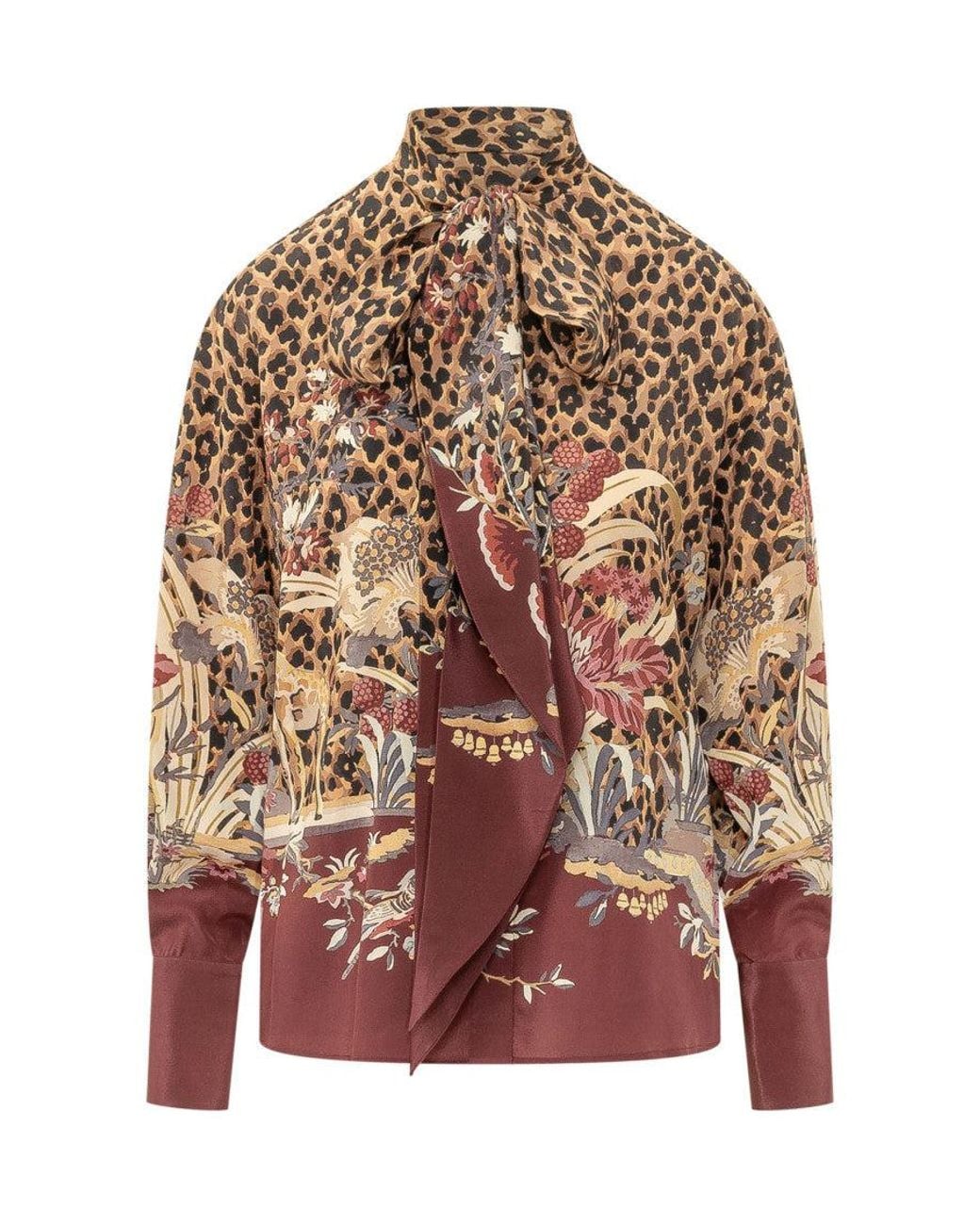Etro Brown Luxury Blouse Shirt