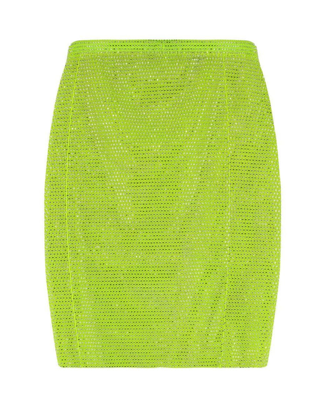 Santa Brands Green Embellished Mini Skirt