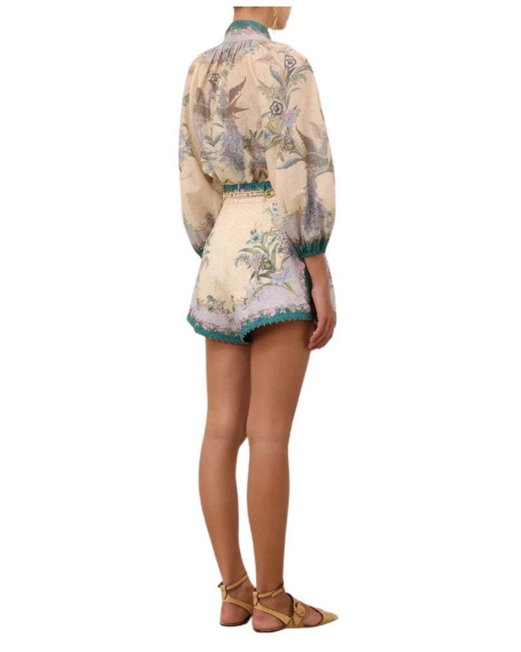 Zimmermann White Regular Printed Shirt