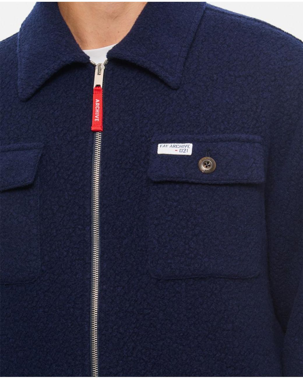 Fay Blue Overshirt Jacket for men