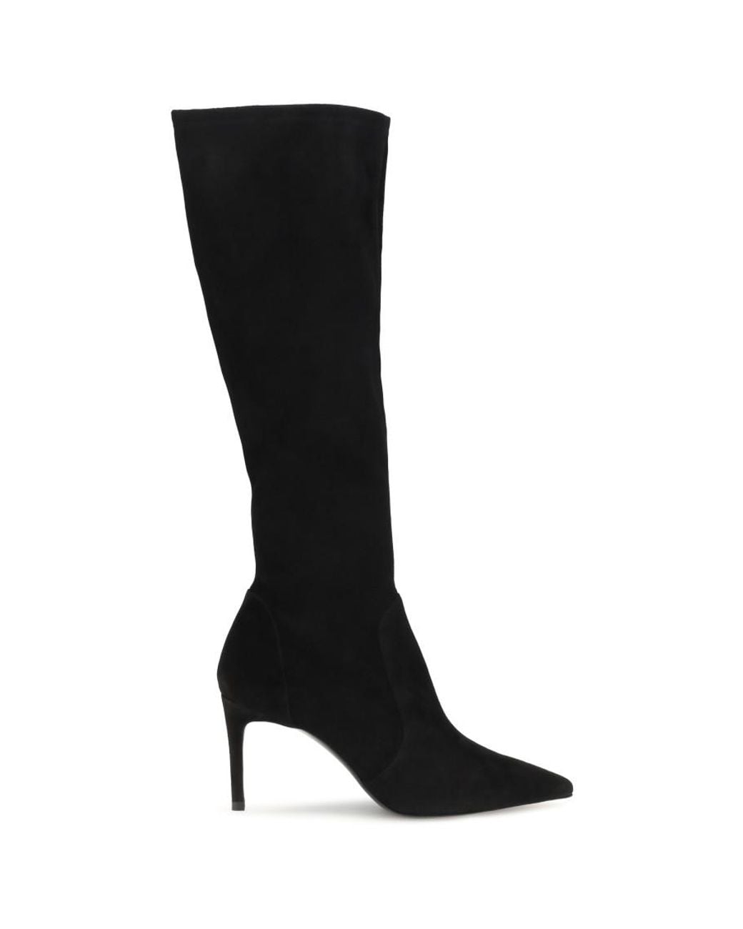 Stuart Weitzman Black Leather Power Boots
