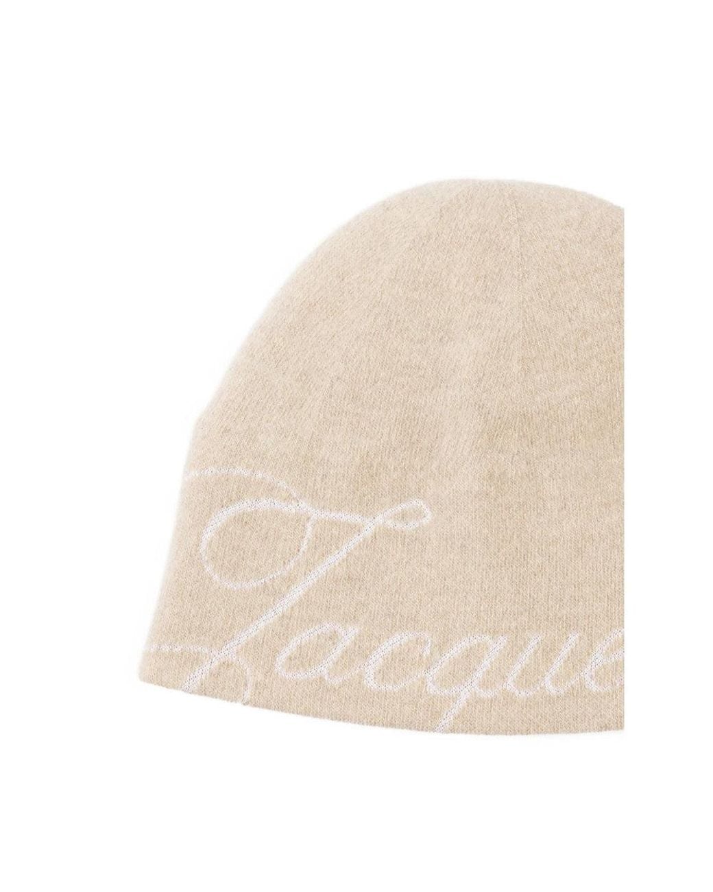 Jacquemus Natural Logo Beanie Cap