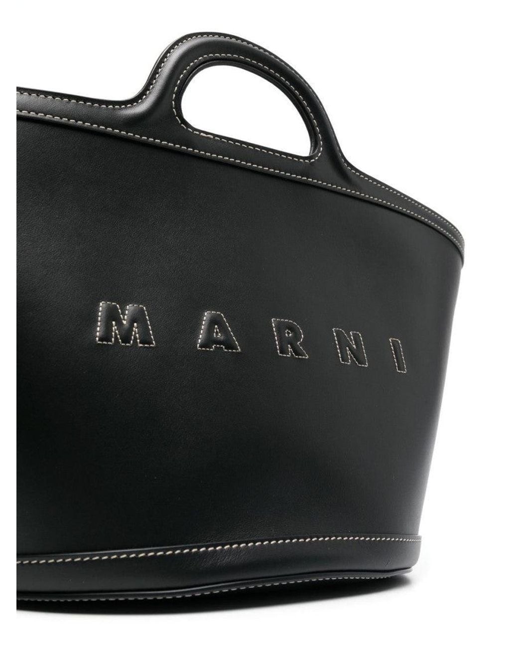 Marni Black Tropicalia Satchel Bag
