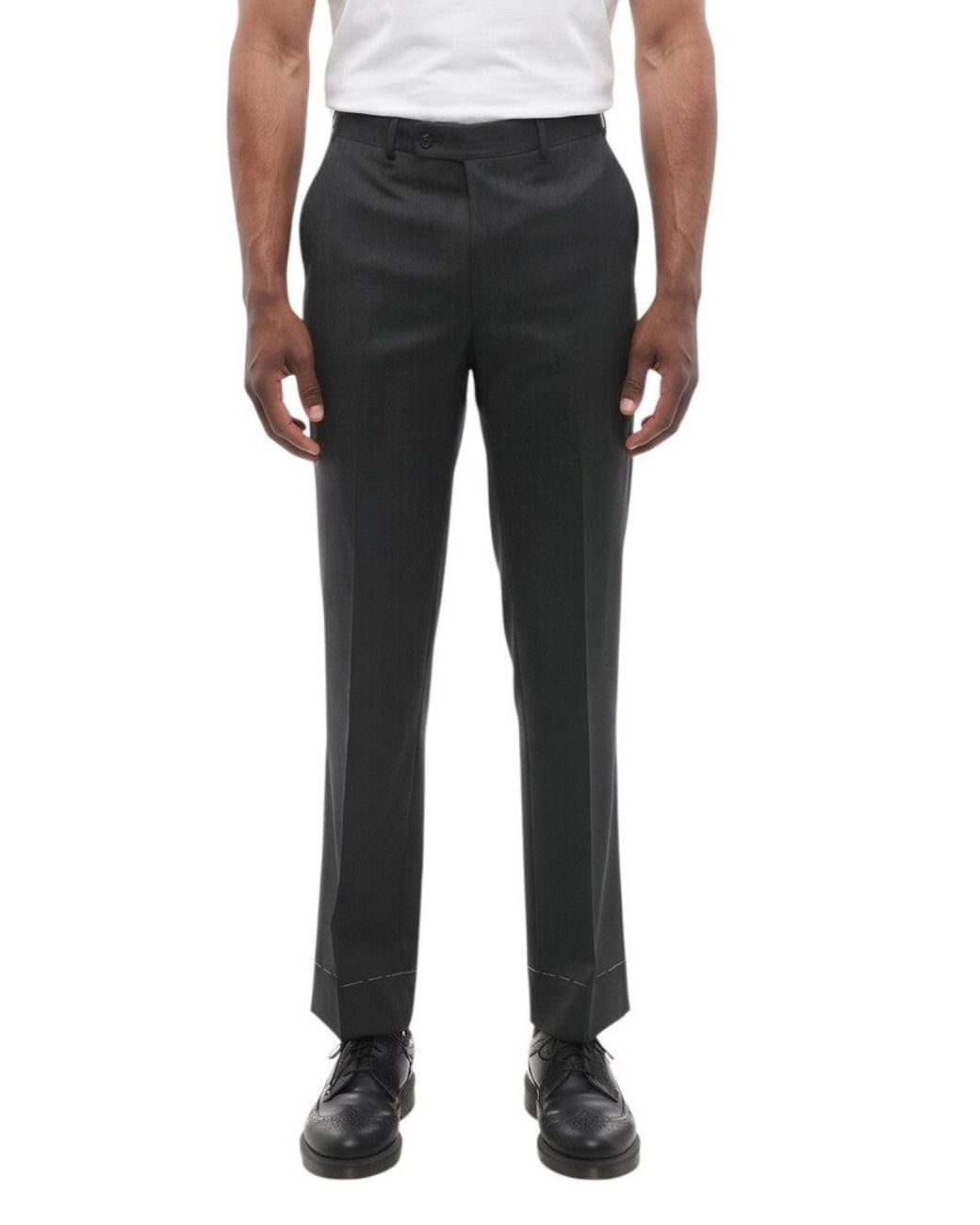 Corneliani Black Tailored Pants for men