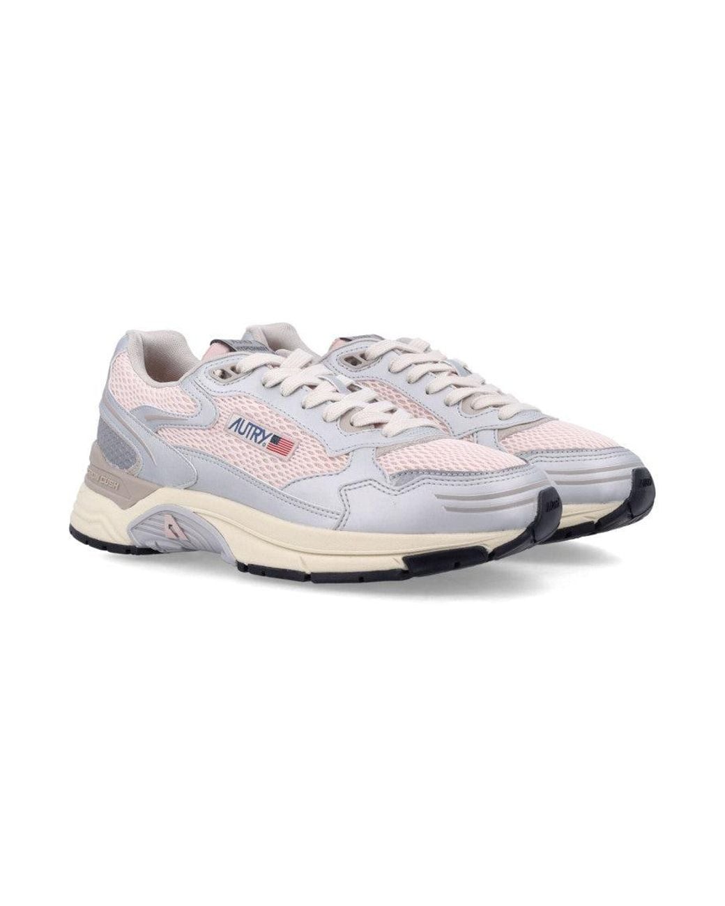 Autry White Color Block Sneakers for men