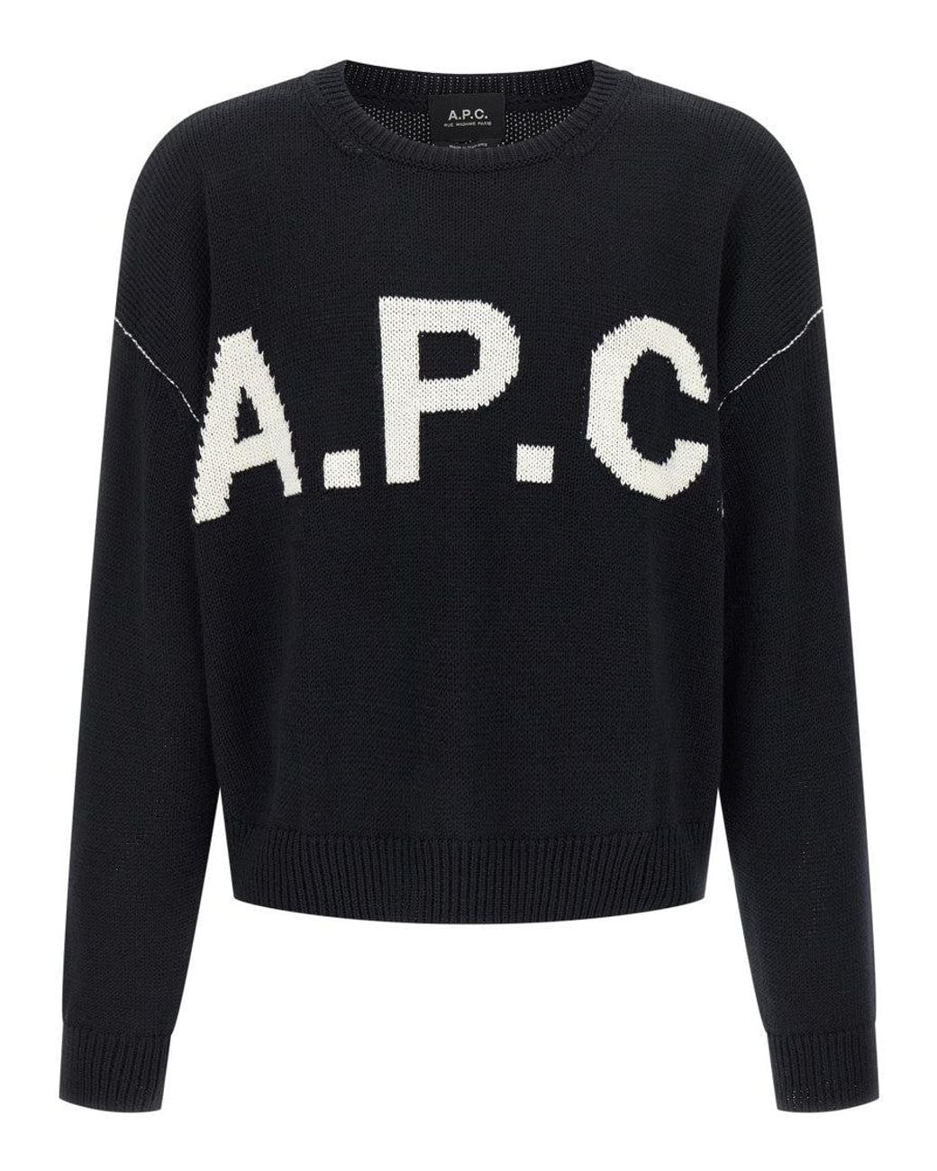 A.P.C. Blue Logo Sweater for men
