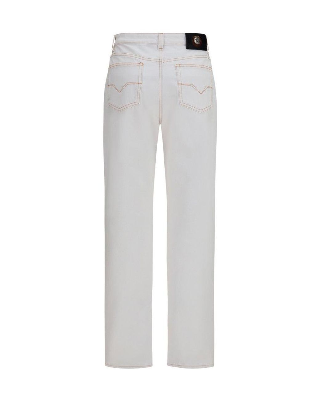 Versace Gray High-Waisted Jeans
