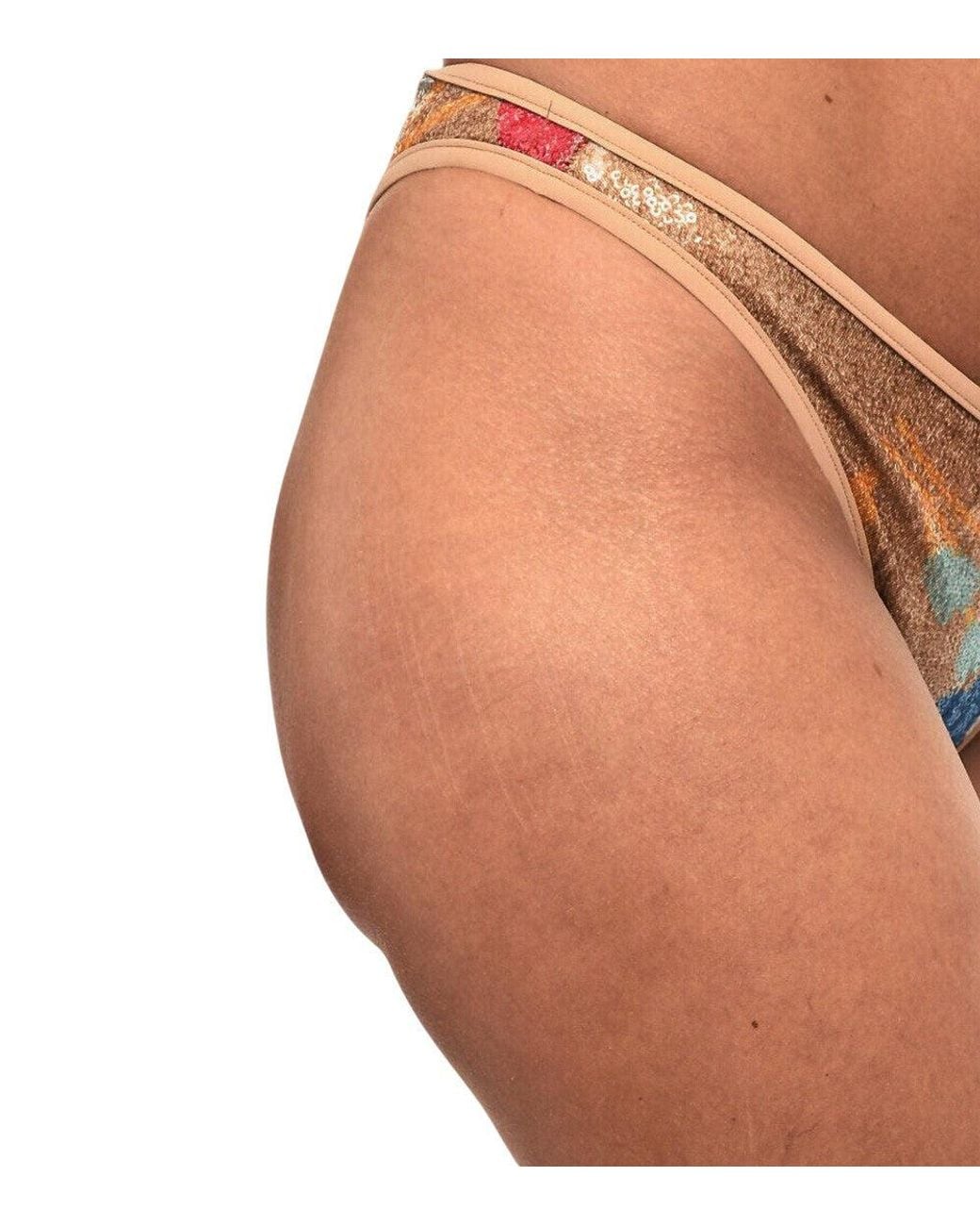 DSquared² Brown Embellished Swimwear