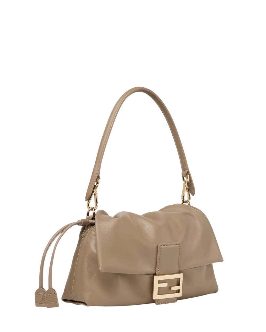 Fendi Metallic Baguette Soft Medium Shoulder Bag