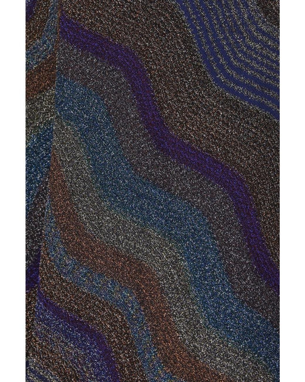 Missoni Blue Abstract Ankle Length Skirt