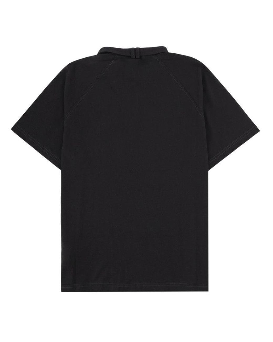 DIESEL Black Solid Crew Neck T-Shirt for men