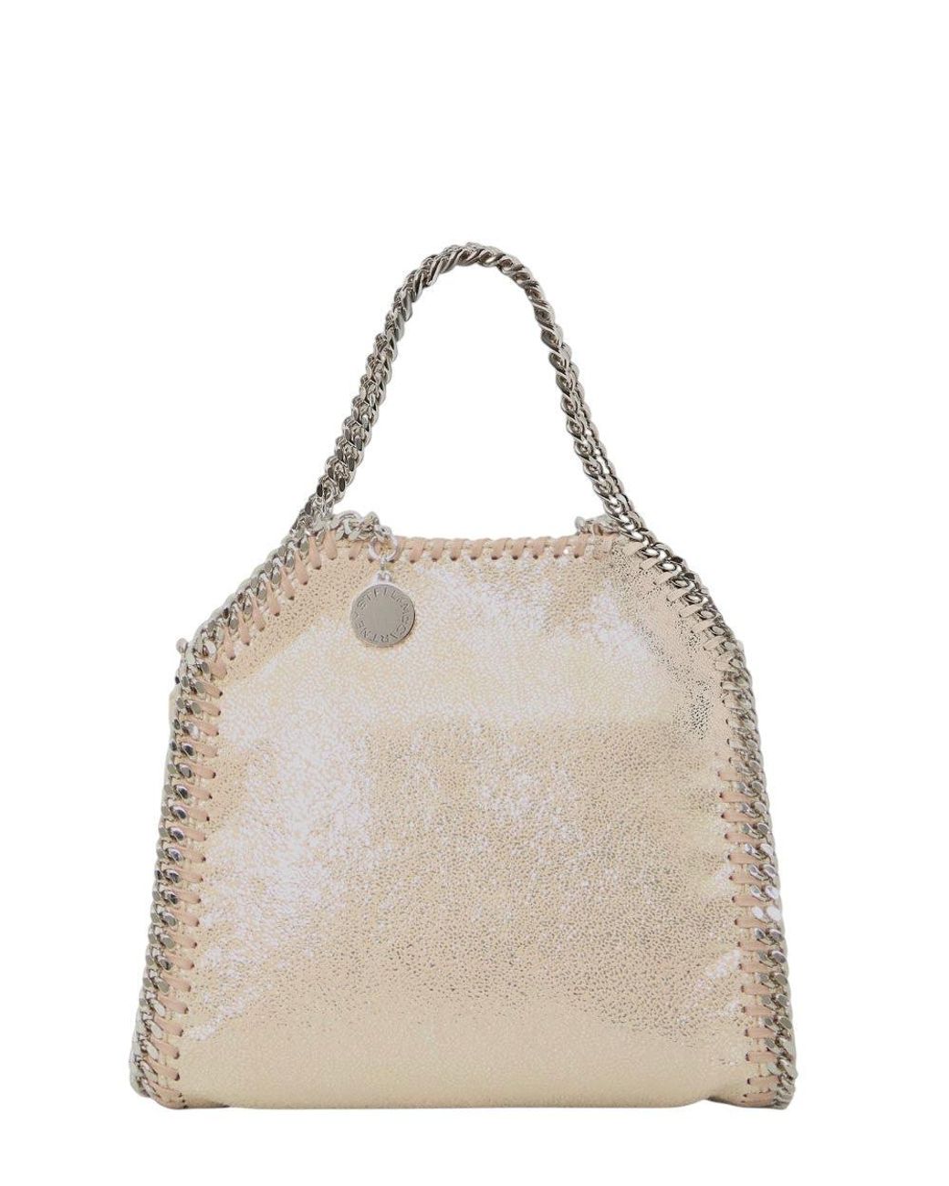 Stella McCartney Natural Pale Falabella Micro Tote