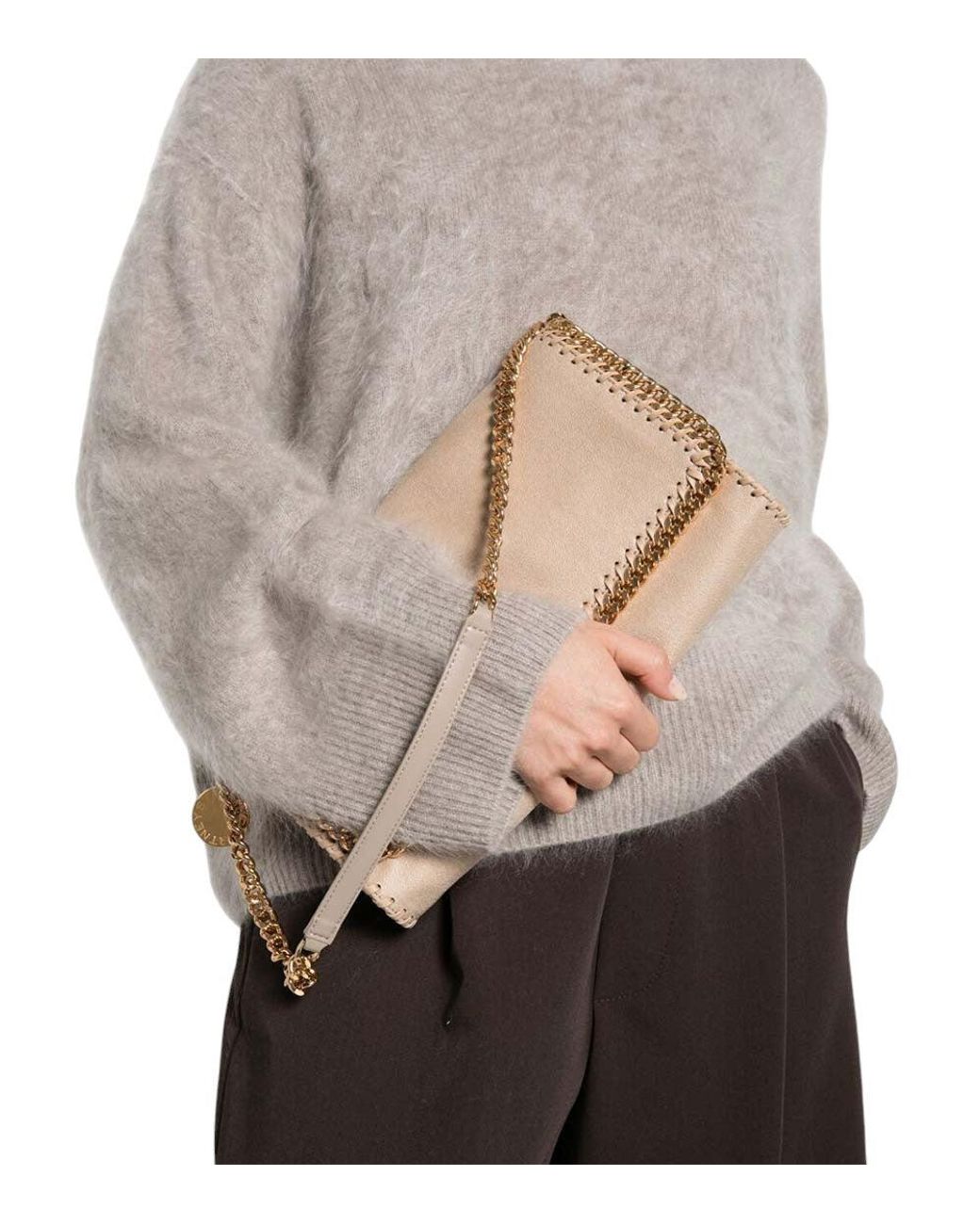 Stella McCartney Natural Falabella Large Shoulder Bag