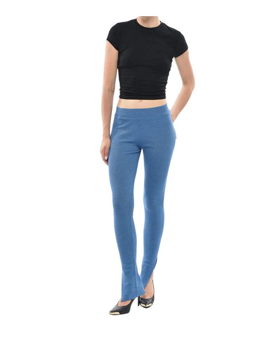 Stella McCartney Blue Skinny Elasticated Pants