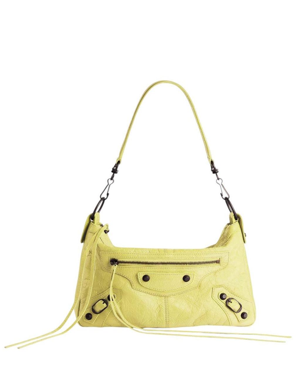 Balenciaga Metallic Le City Moto Mini Shoulder Bag