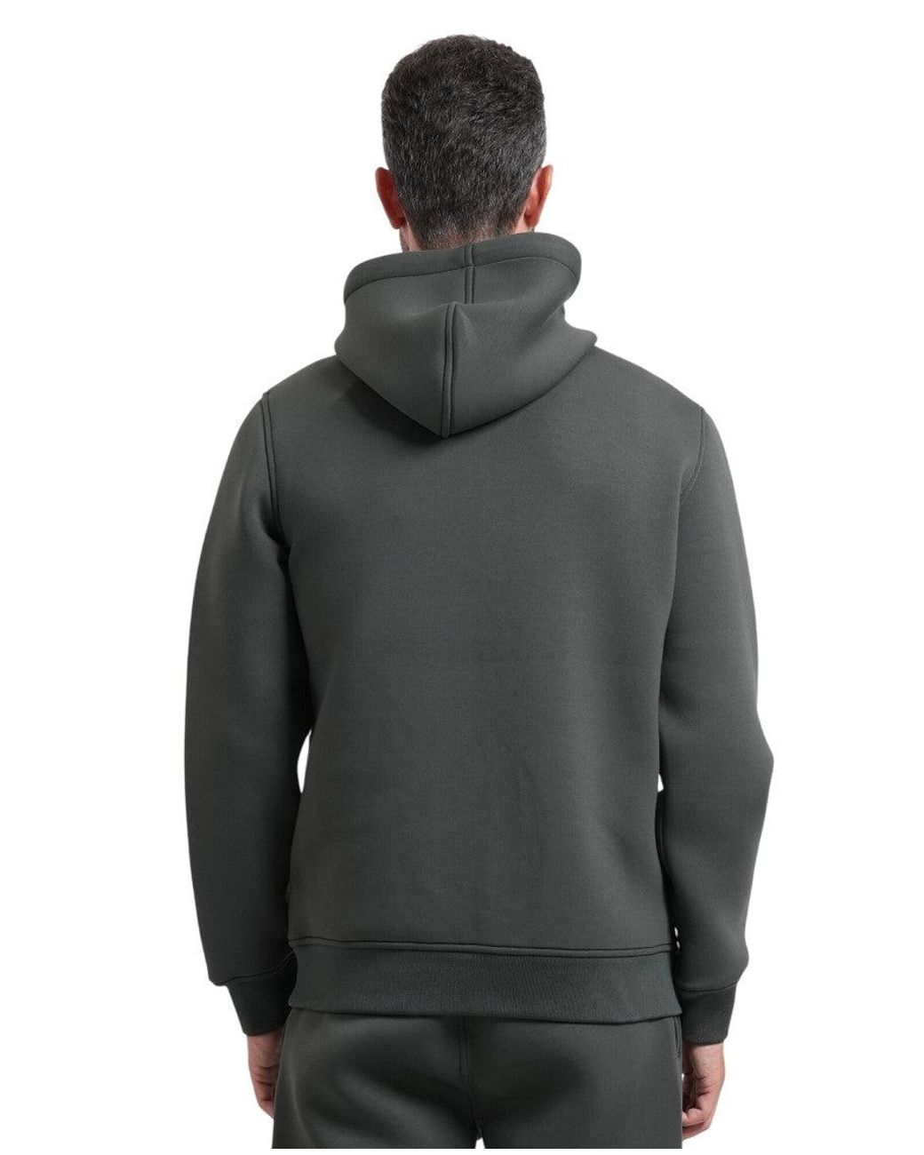 K-Way Green Zip Up Logo Hoodie for men