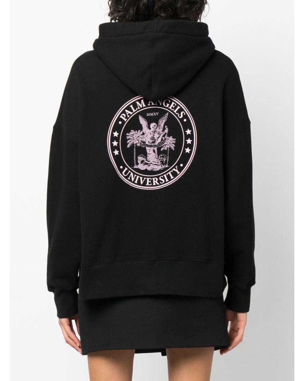 Palm Angels Black Cotton Sweatshirt