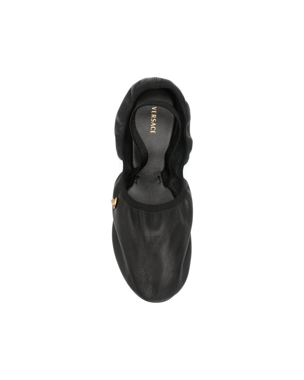 Versace Black Medusa Ballet Flat