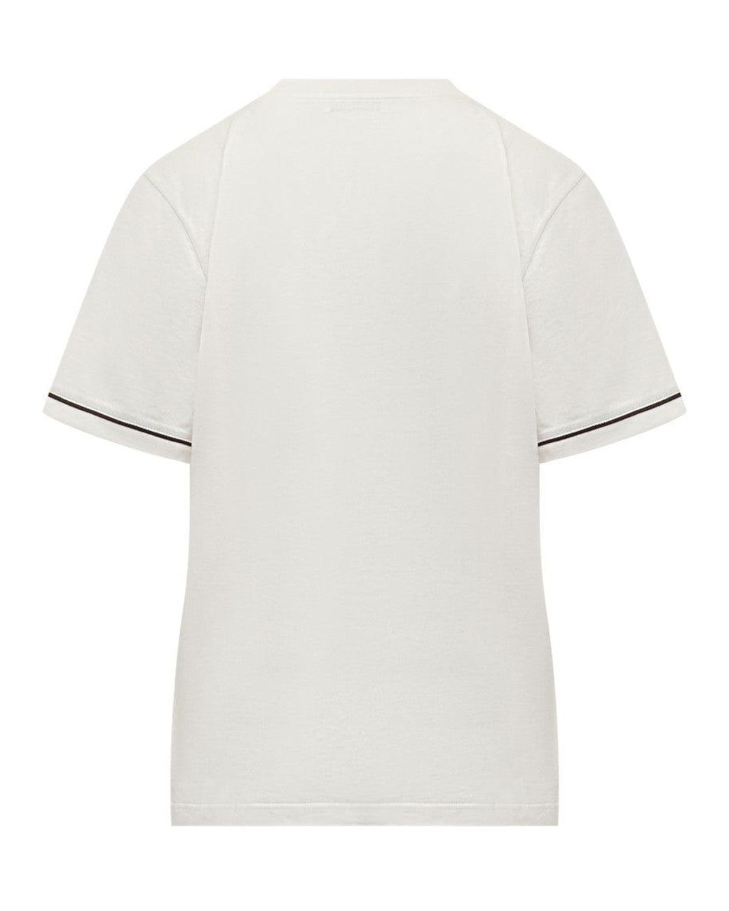 Ferragamo White Classic Short Sleeve T-Shirt With Pocket Detail