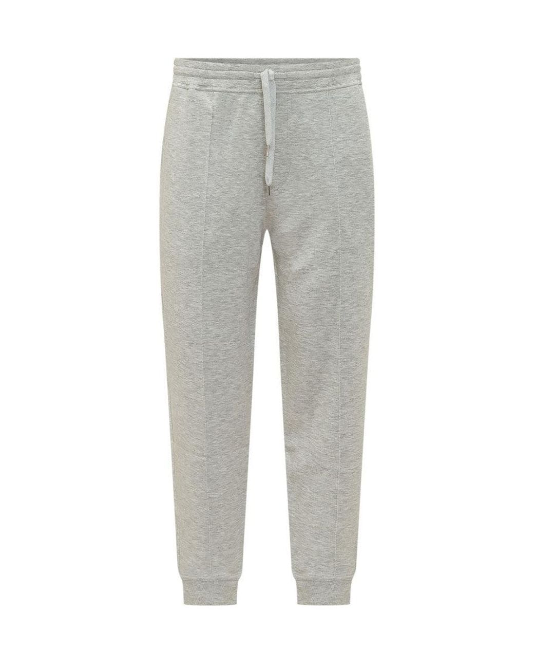 Brunello Cucinelli Gray Regular Joggers for men