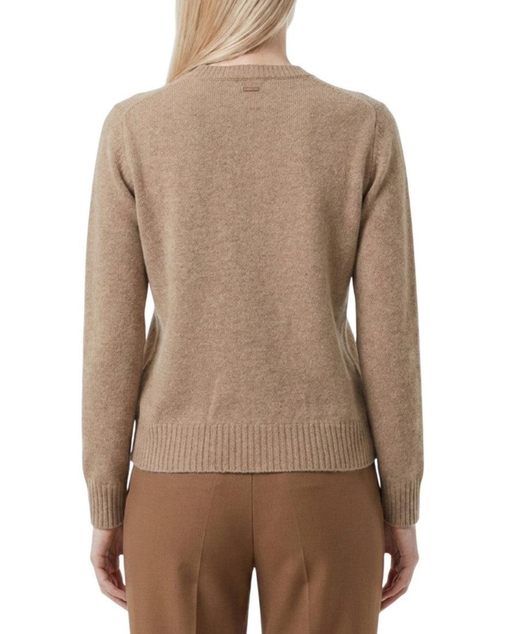 Max Mara Natural Crew Neck Sweater