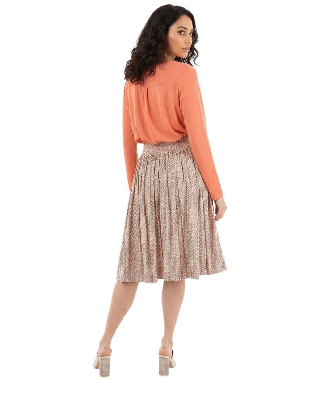 Woolrich Pink Printed Knee Length Skirt