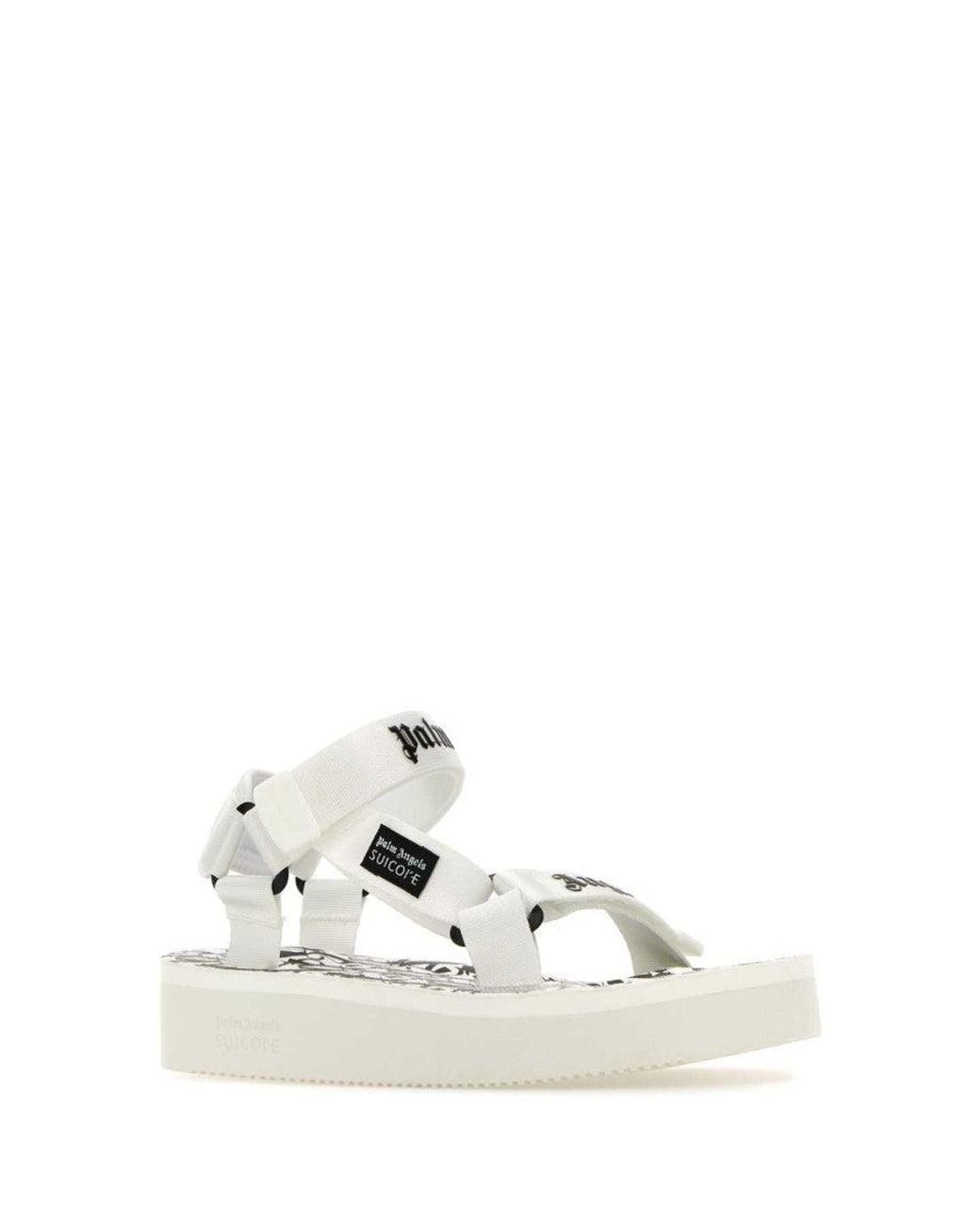 Palm Angels White Open Toe Sandals