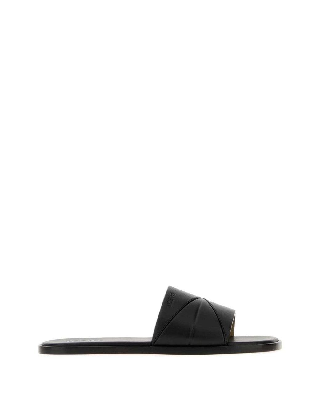 Loewe Black Slip On Slides for men