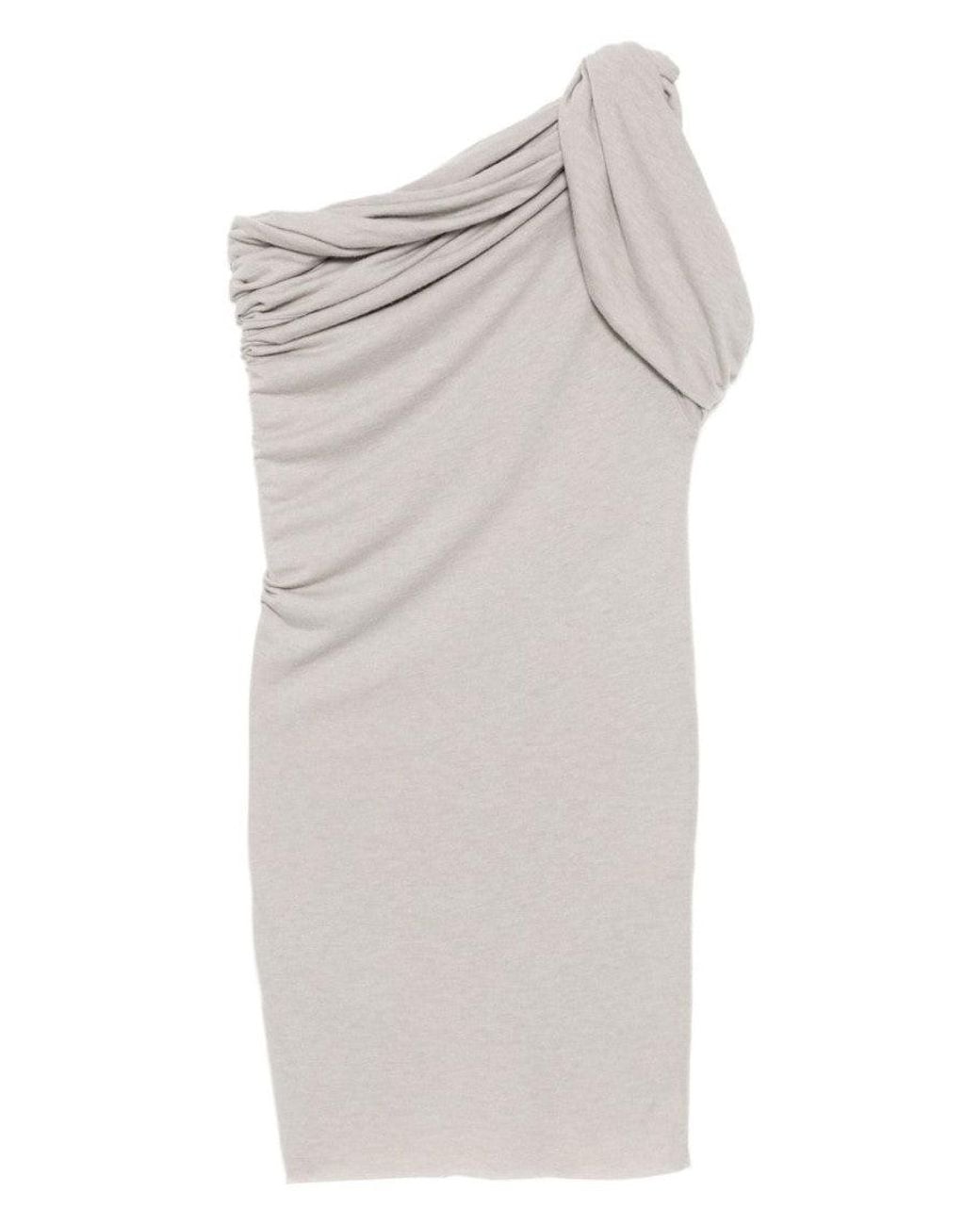 Rick Owens White Twist Cotton Top