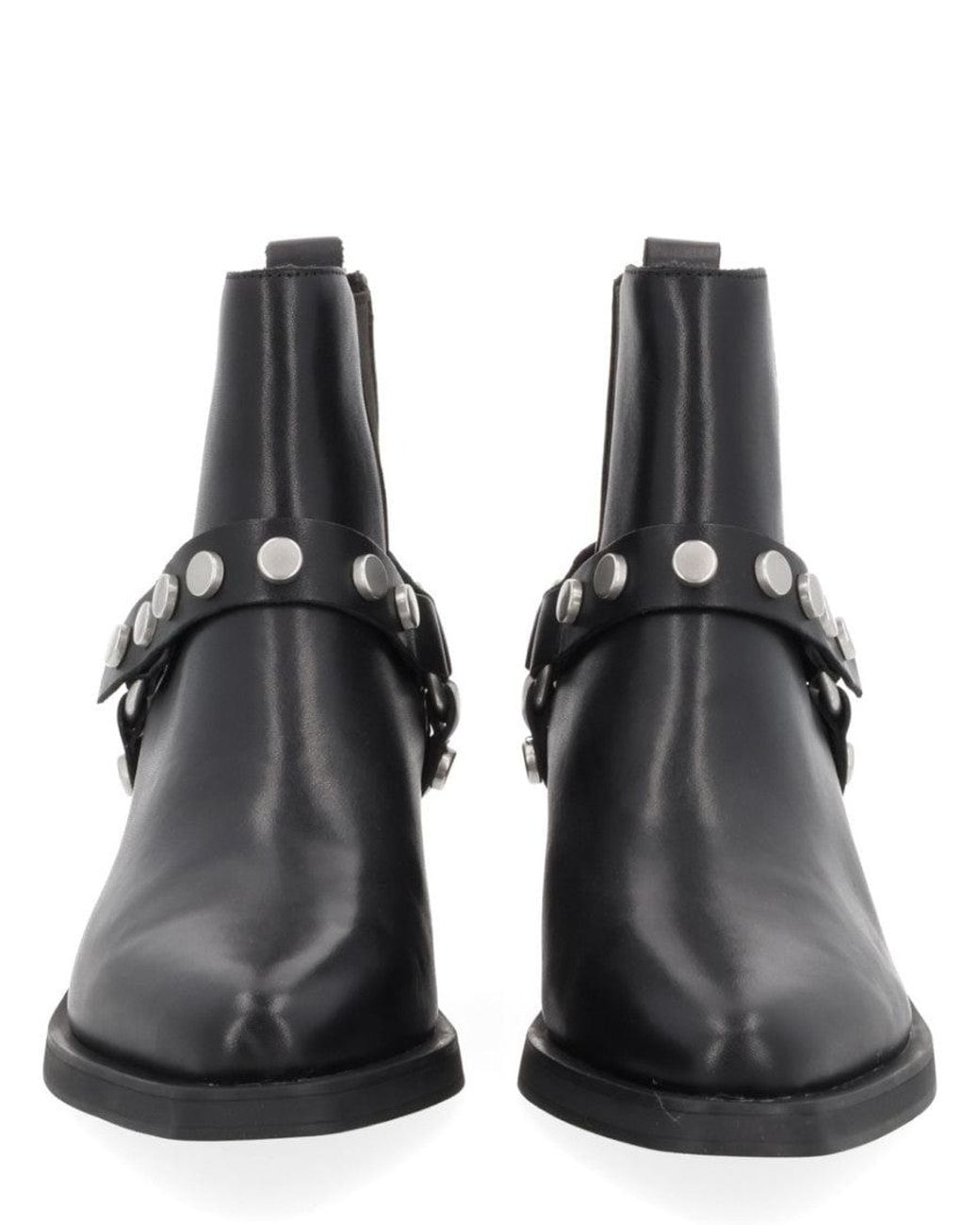 Ash Black Studded Logan Boots