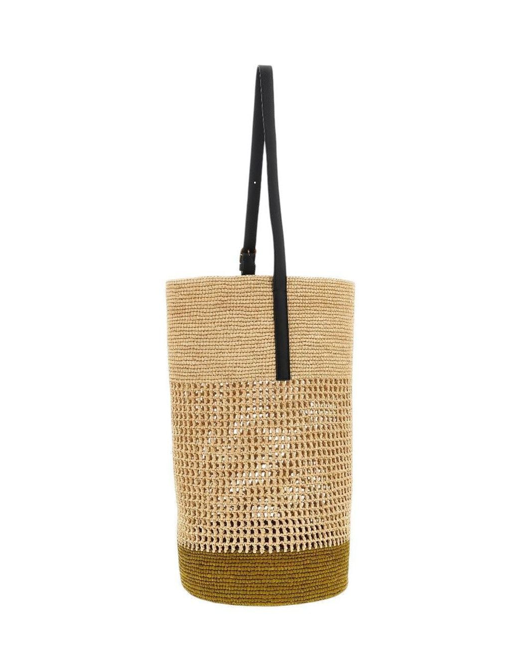 Khaite Metallic Natural Billie Large Bucket Bag