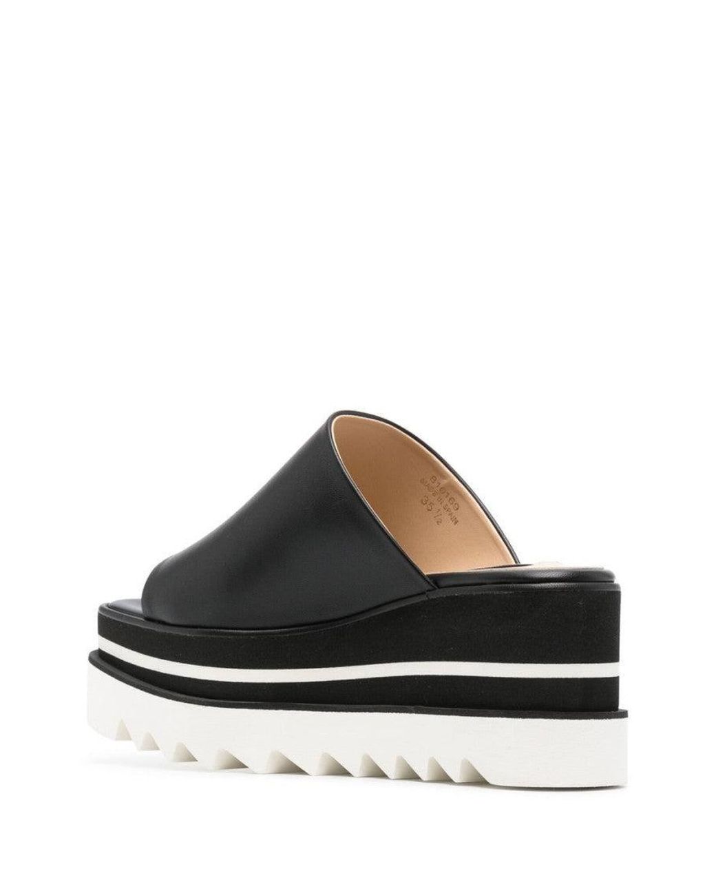 Stella McCartney Black Elyse Wedges