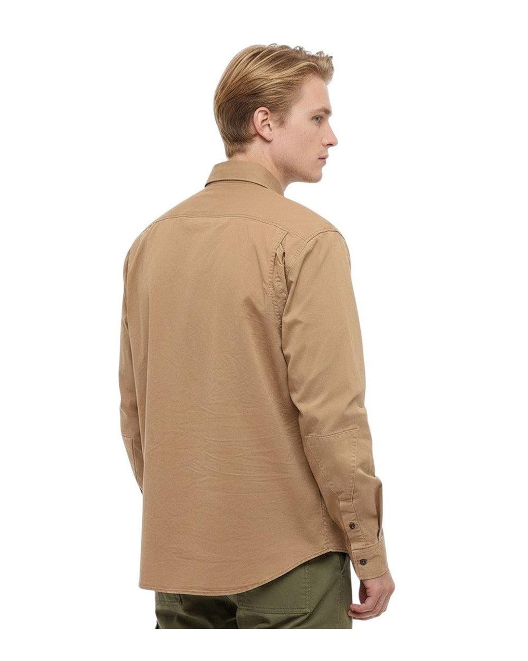 DSquared² Natural Regular Logo Shirt for men