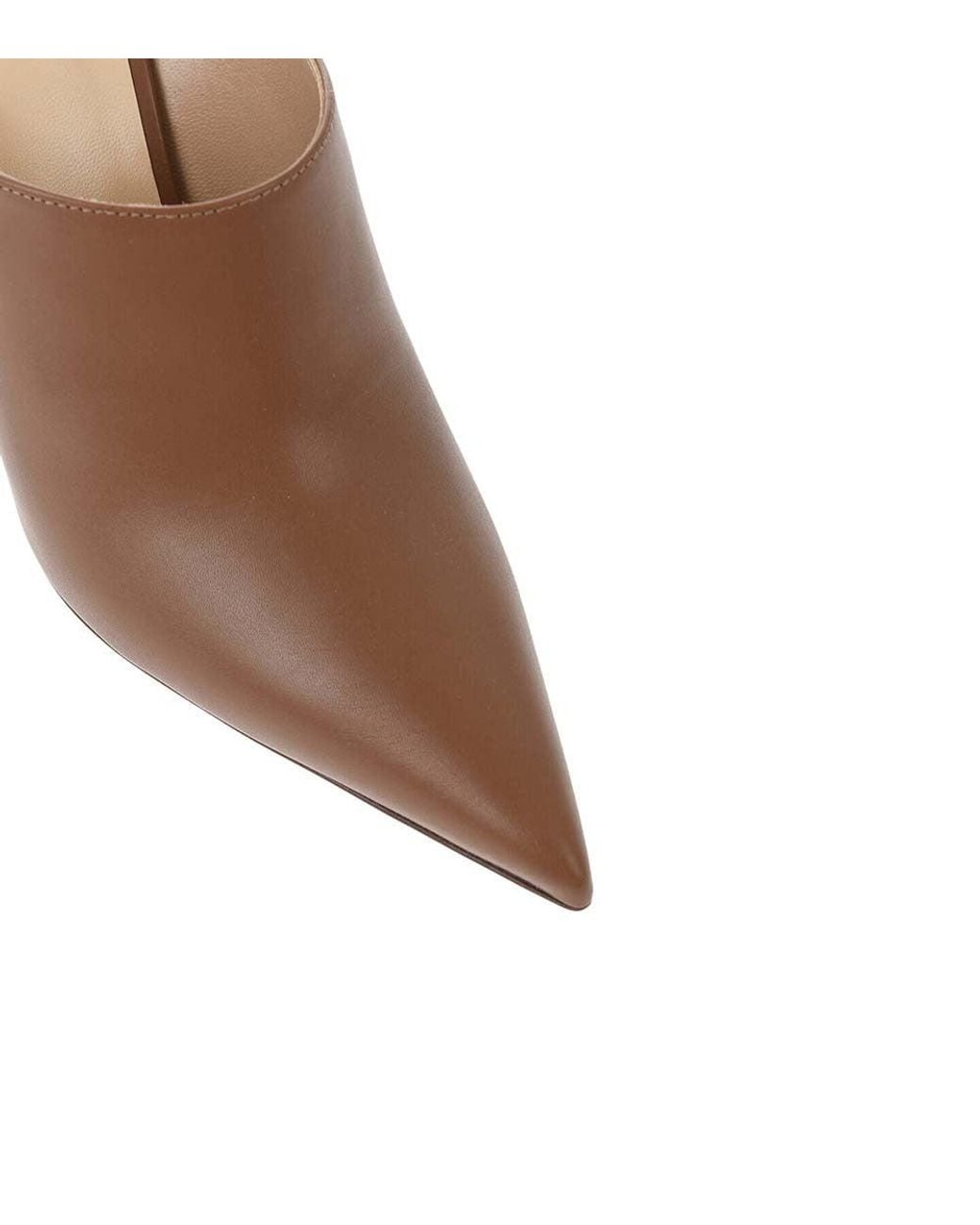Francesco Russo Brown Leather Mules