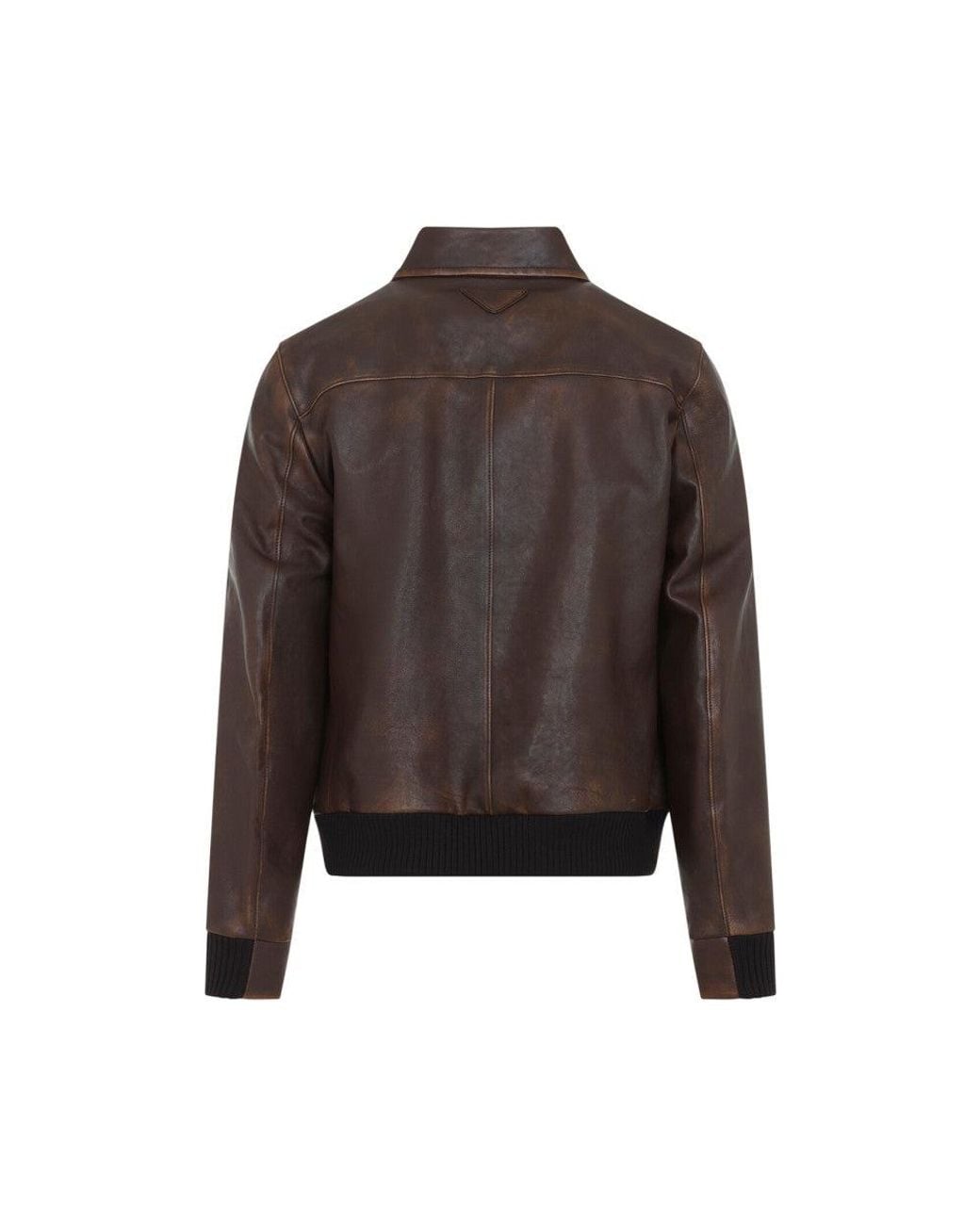 Prada Gray Shirt Collar Jacket for men