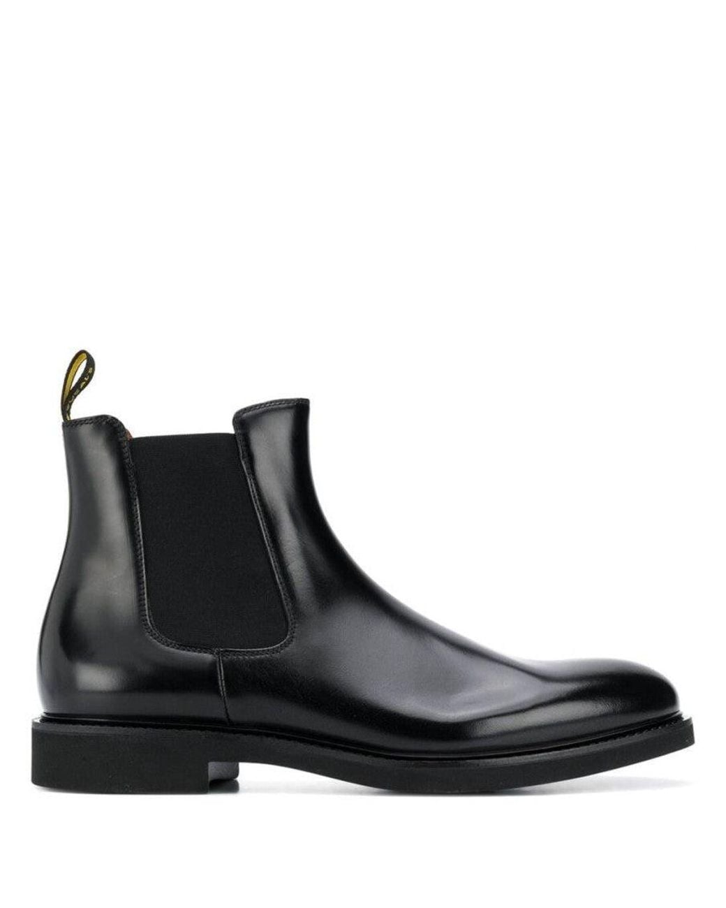 Doucal's Black Solid Boot for men