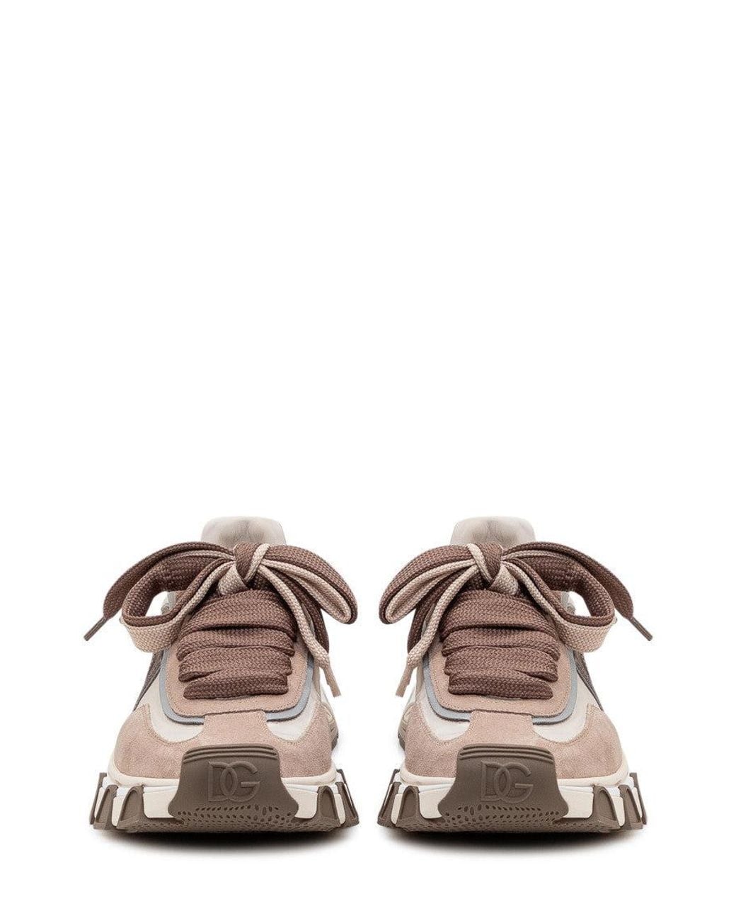 Dolce & Gabbana White Multi Color Logo Sneakers for men