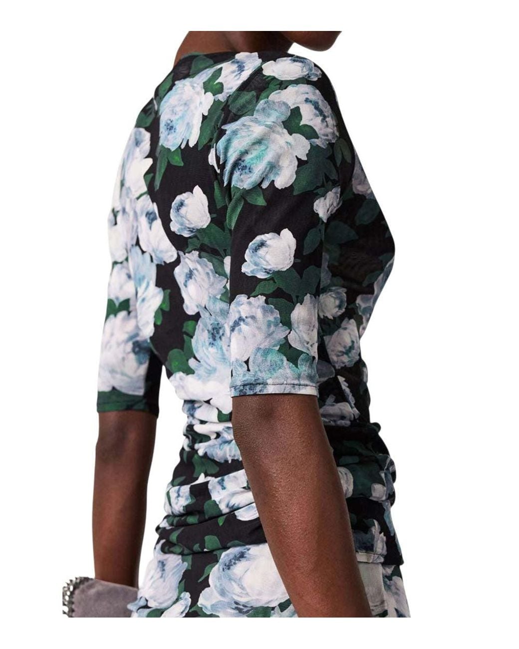Stella McCartney Green Floral Round Neck Top