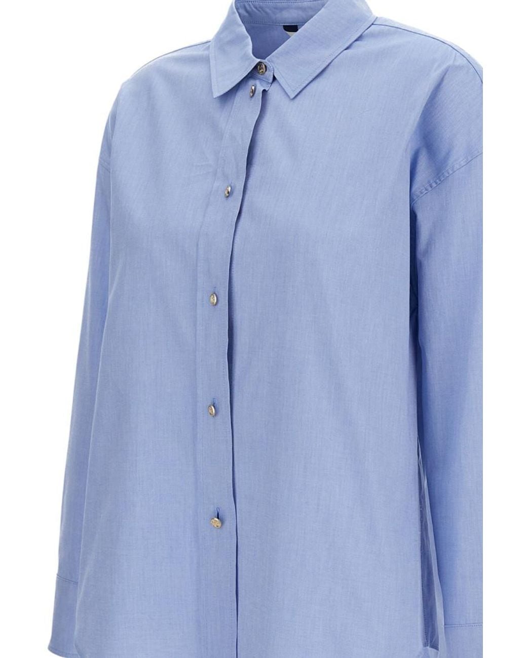 Max Mara Blue Regular Solid Shirt
