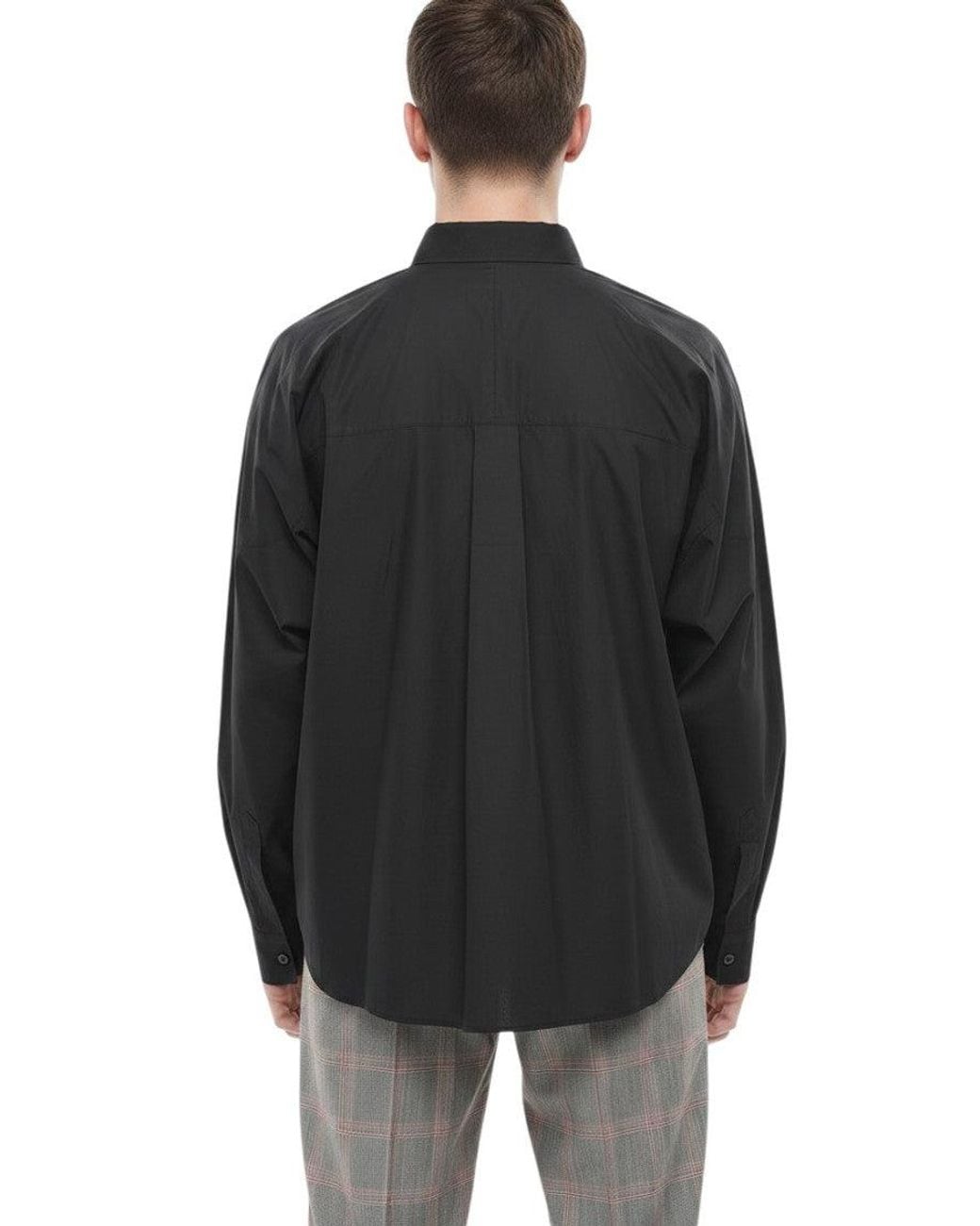 DSquared² Black Regular Solid Shirt for men