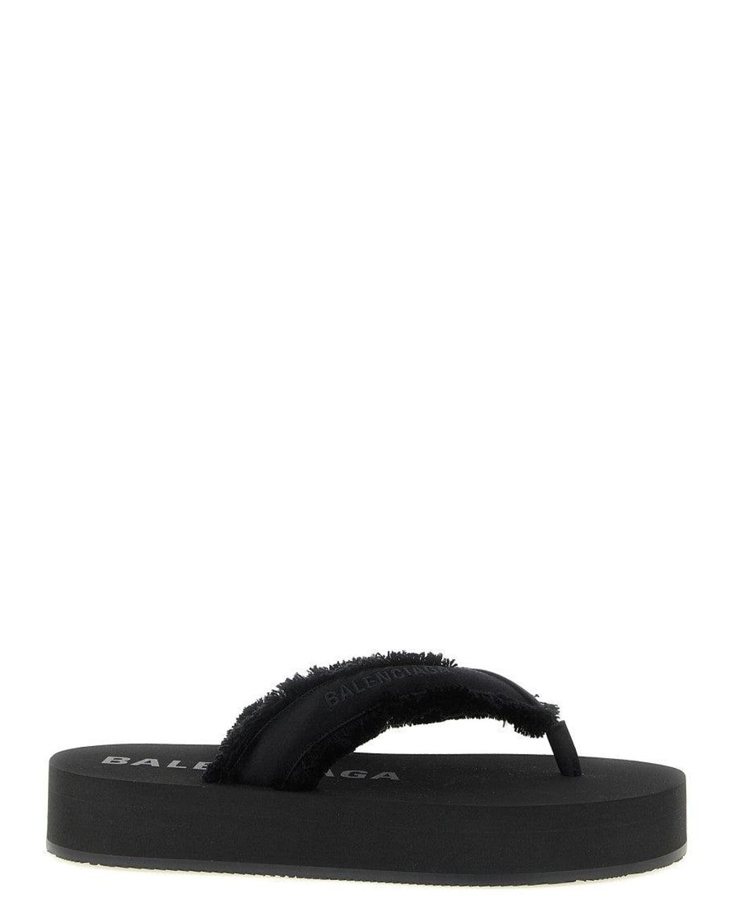 Balenciaga Black 'Jet Lag' Sandals