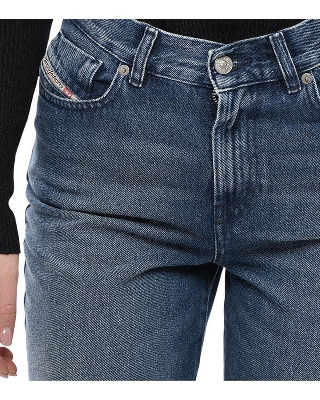 DIESEL Blue Relaxed High Rise Jeans