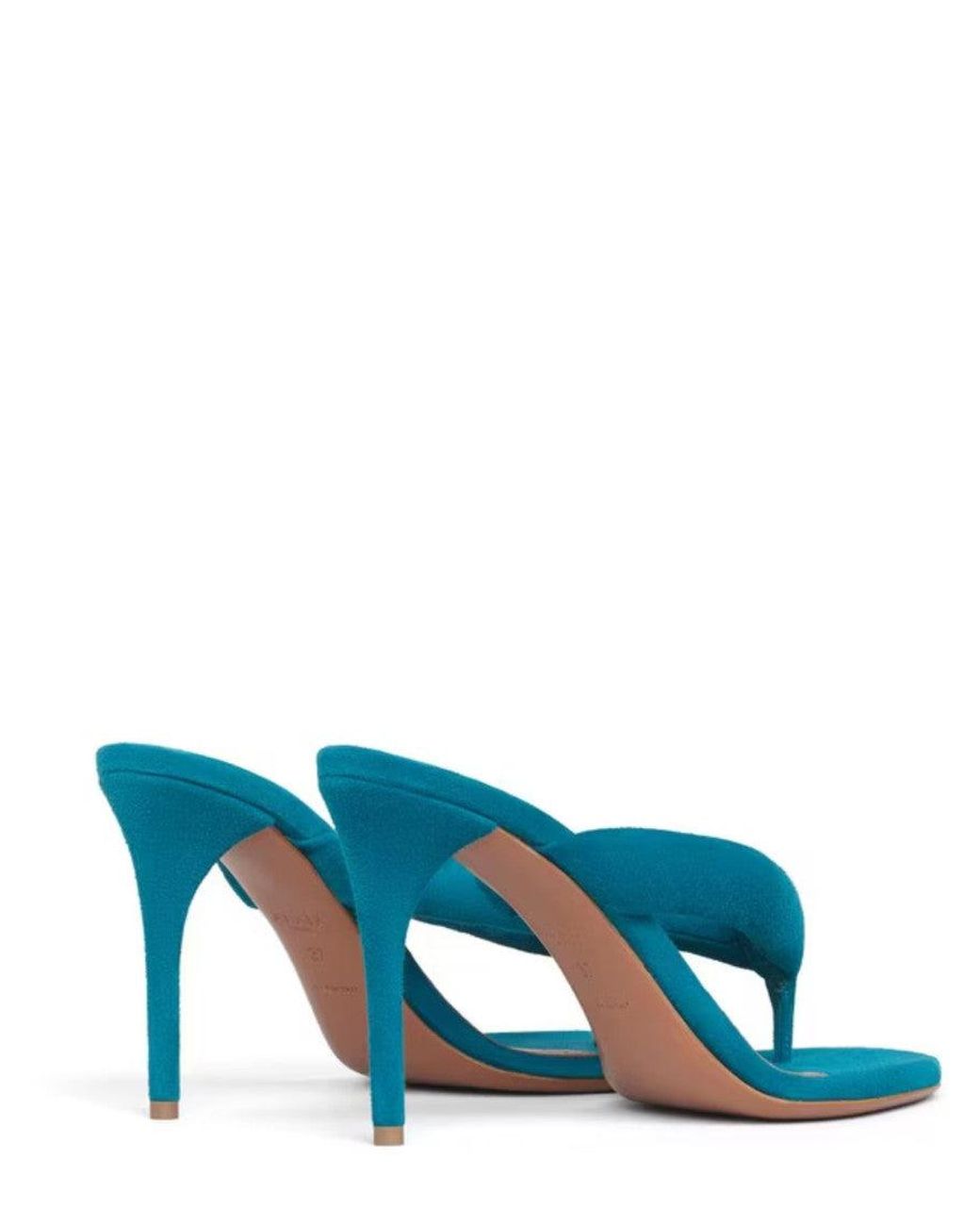 Alaïa Blue Suede T-Strap Heels