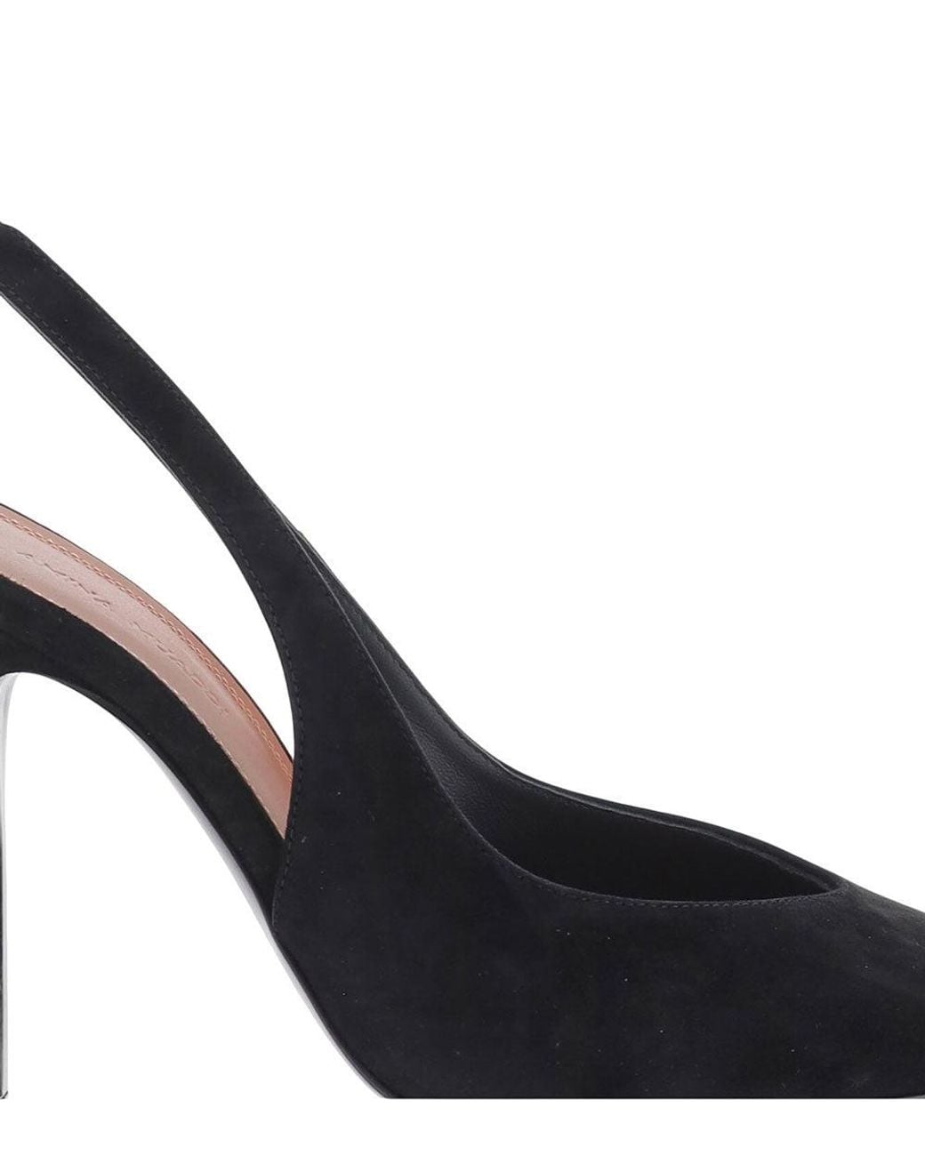 AMINA MUADDI Blue Suede Pumps