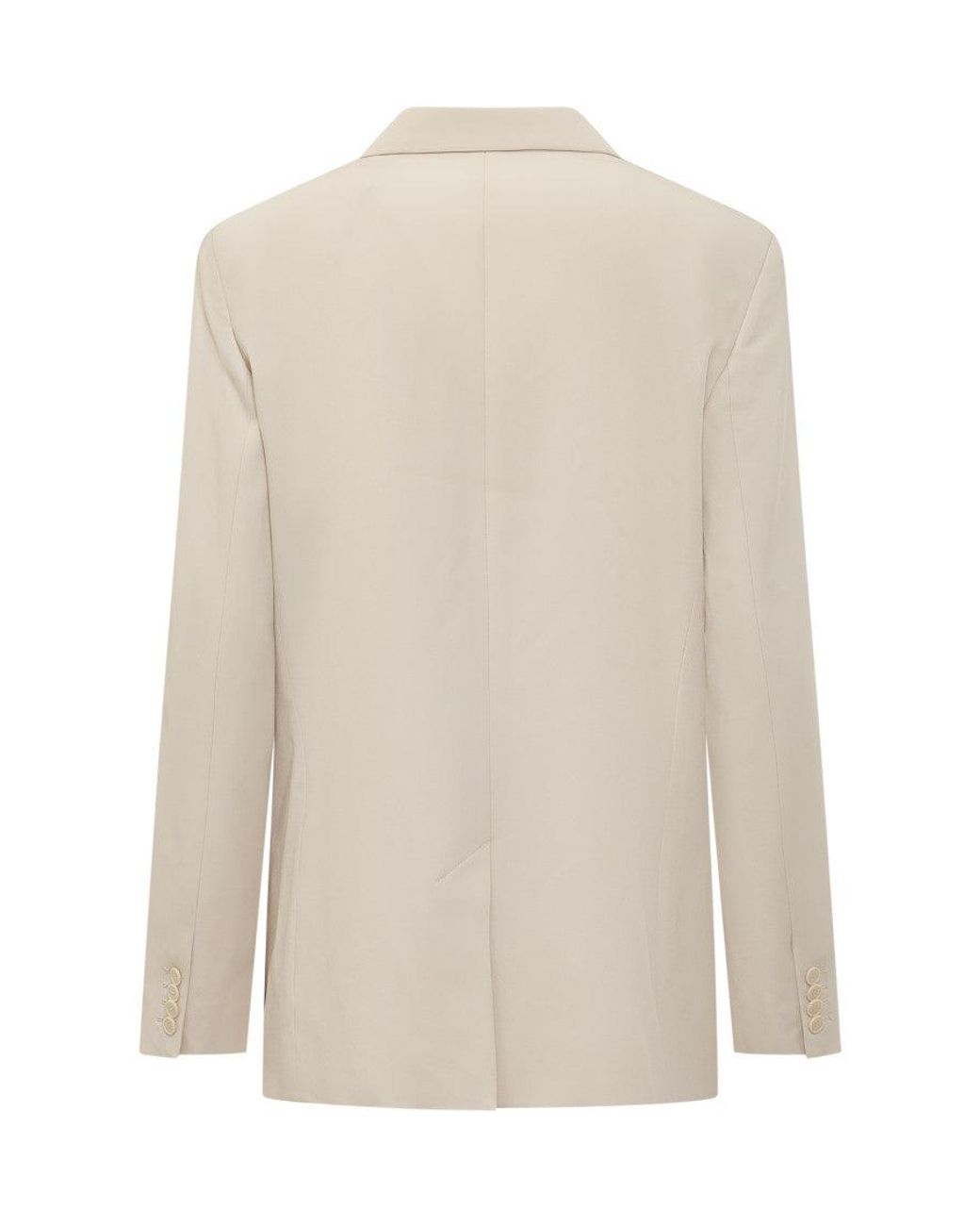 Isabel Marant White Solid Notched Lapel Blazer