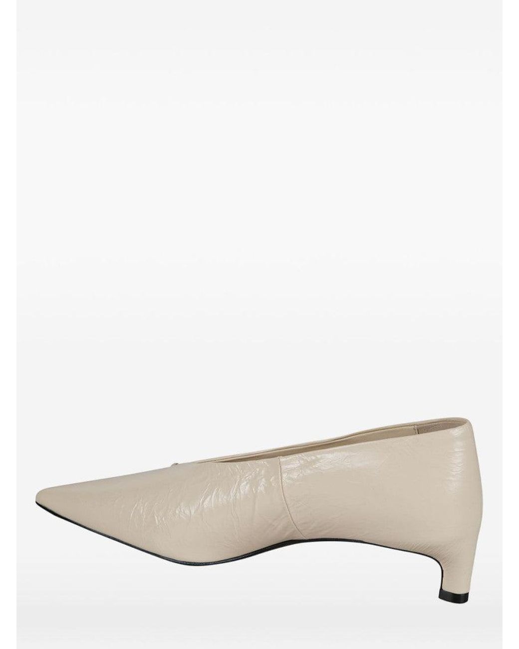 Jil Sander Natural Off Leather Pumps