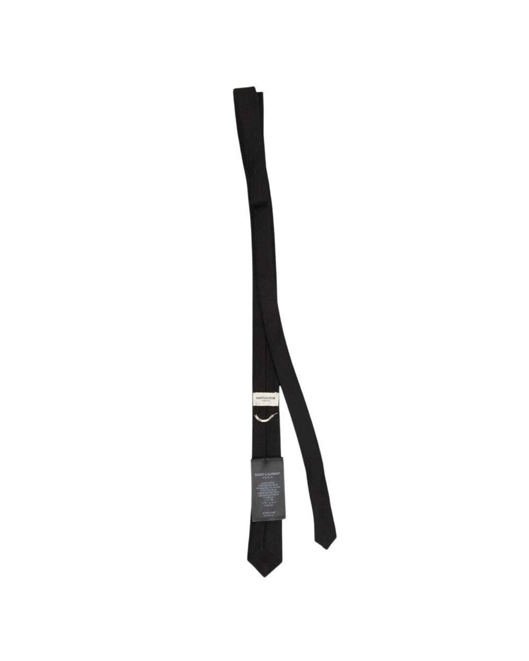 Saint Laurent Blue Monogram Logo Tie for men