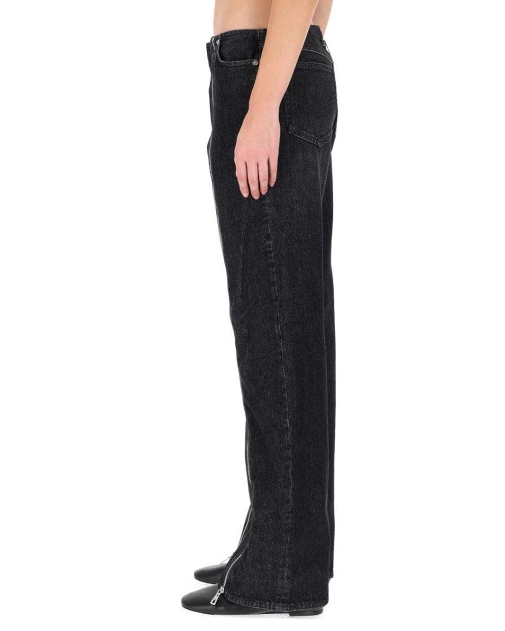 Jean Paul Gaultier Blue Straight Mid Rise Jeans