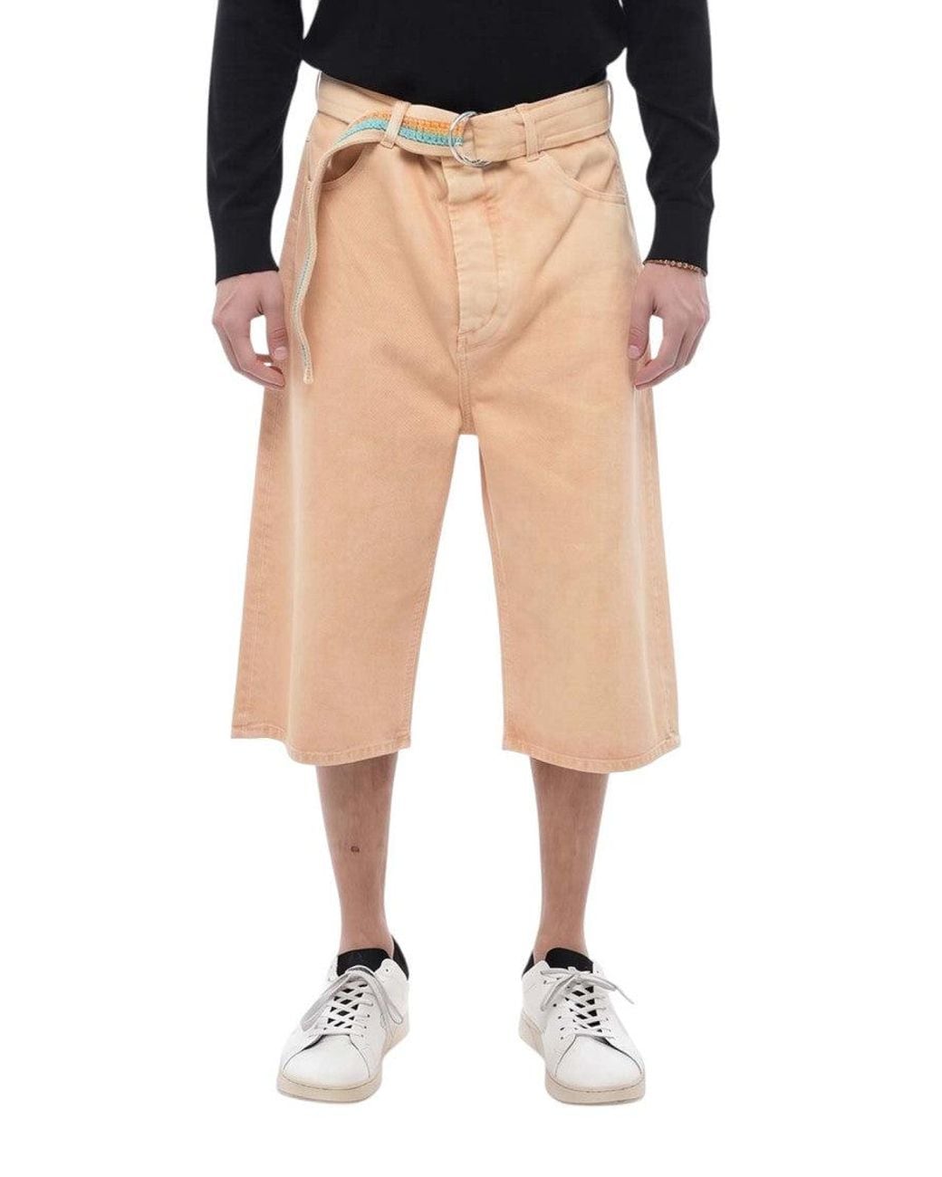 Marcelo Burlon Black Loose Solid Shorts for men