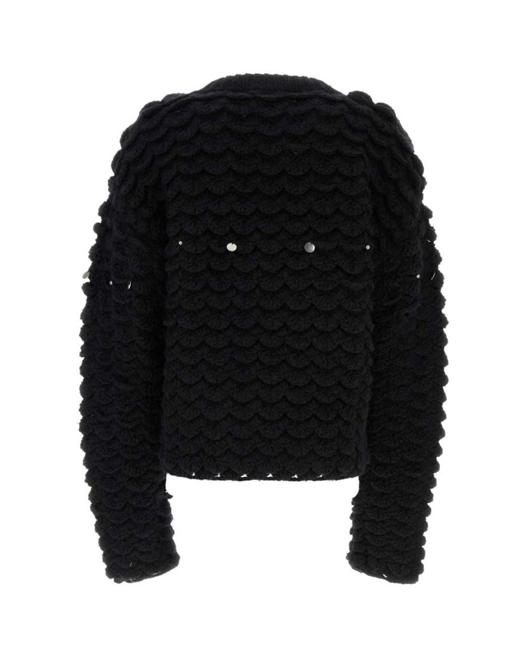 NAMACHEKO Black Wool Blend Sweater for men